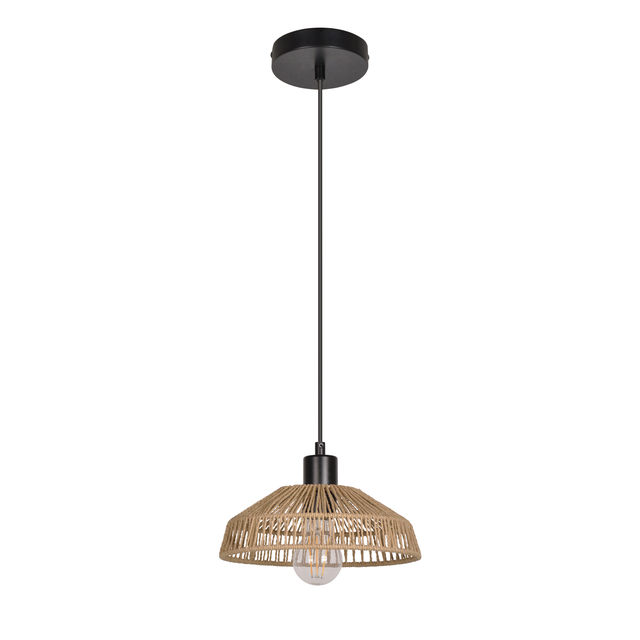 Suspension Mikona corde, beige, Diam.24 cm INSPIRE, E27