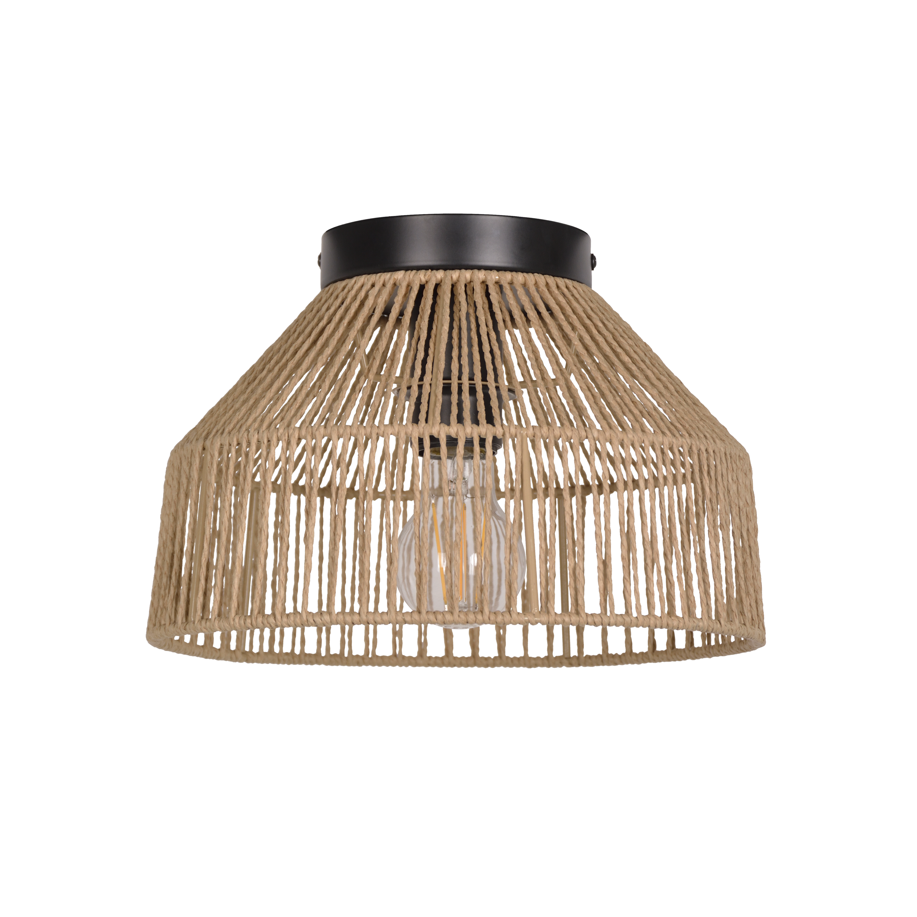 Plafonnier E27, corde, beige Mikona D.28 cm INSPIRE - 2