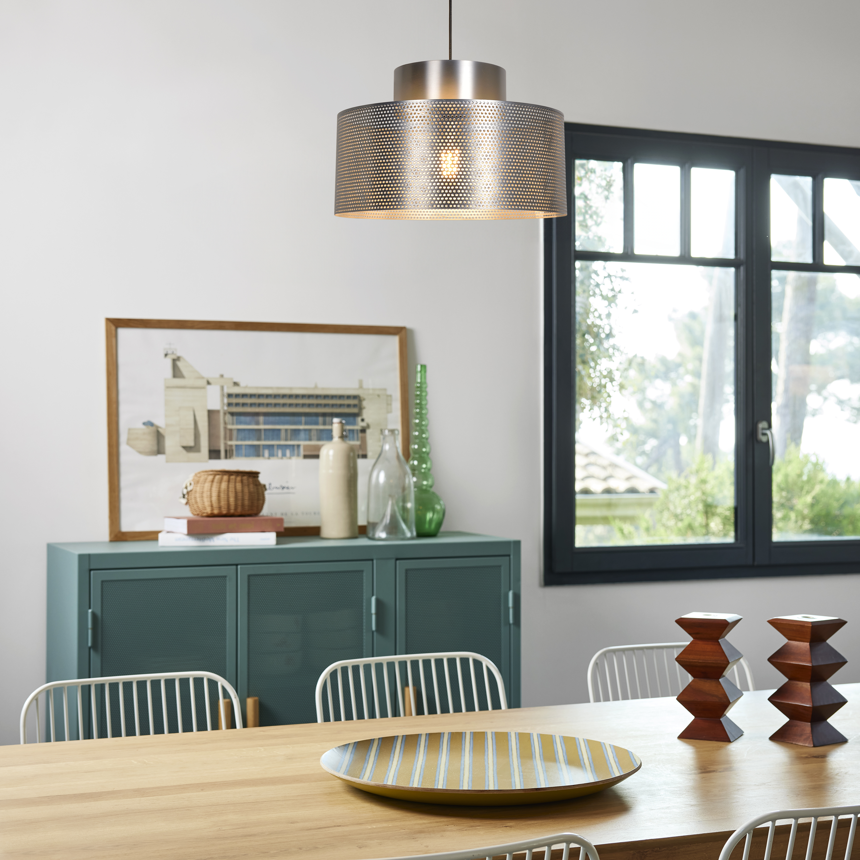 Lampa wisząca Carmid chrom E27 Inspire - 6