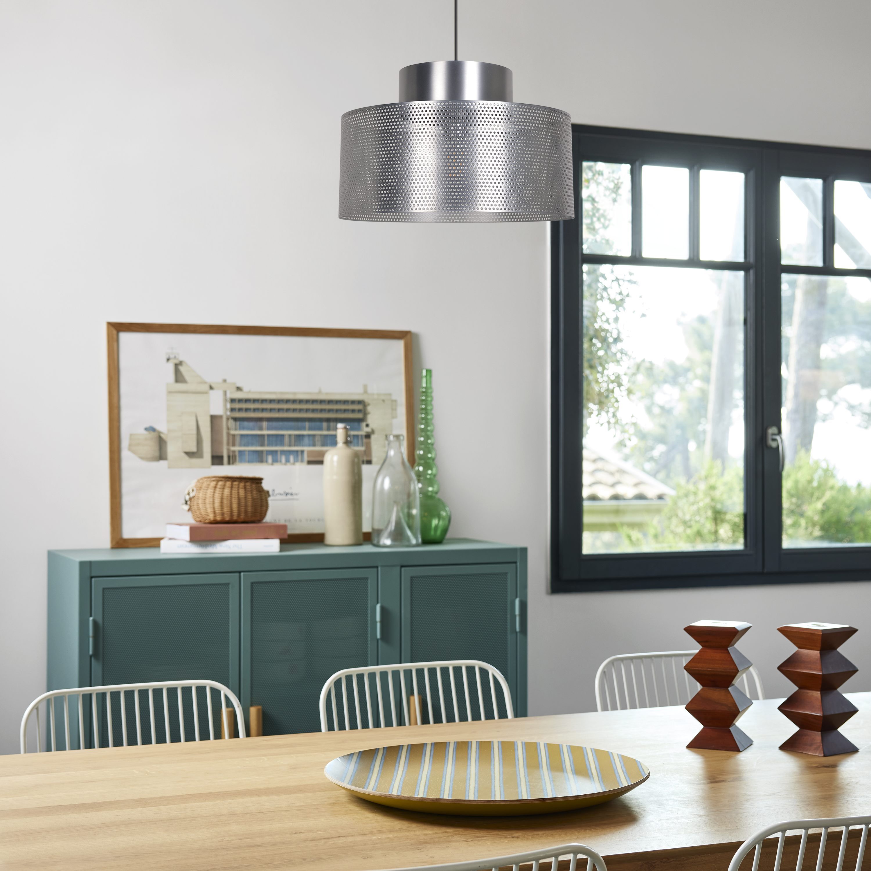 Lampa wisząca Carmid chrom E27 Inspire - 5