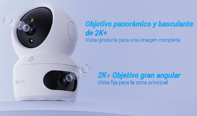 Cámara vigilancia int. rotativa doble lente EZVIZ H7C | Leroy Merlin