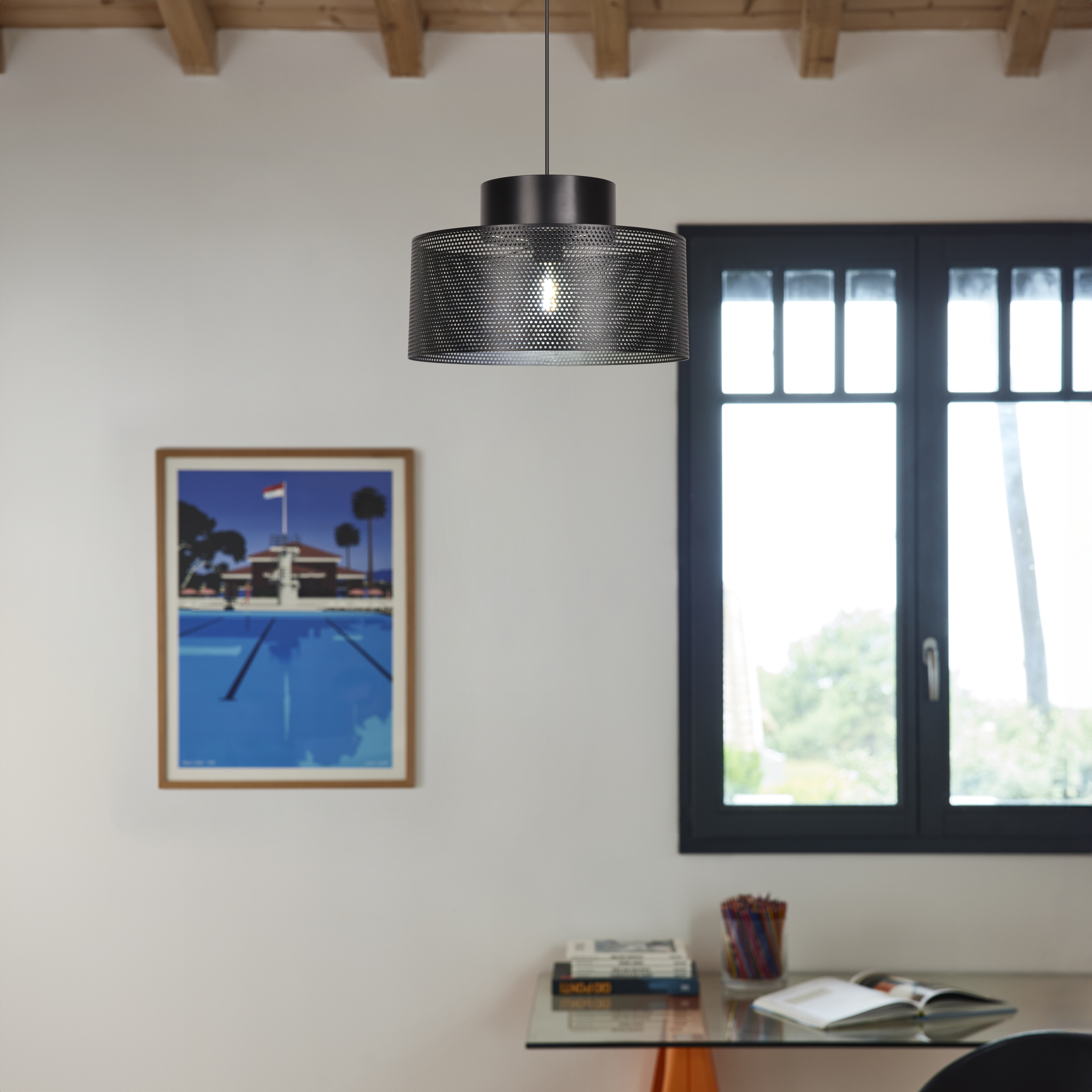 Lampa wisząca Carmid czarna E27  - 6