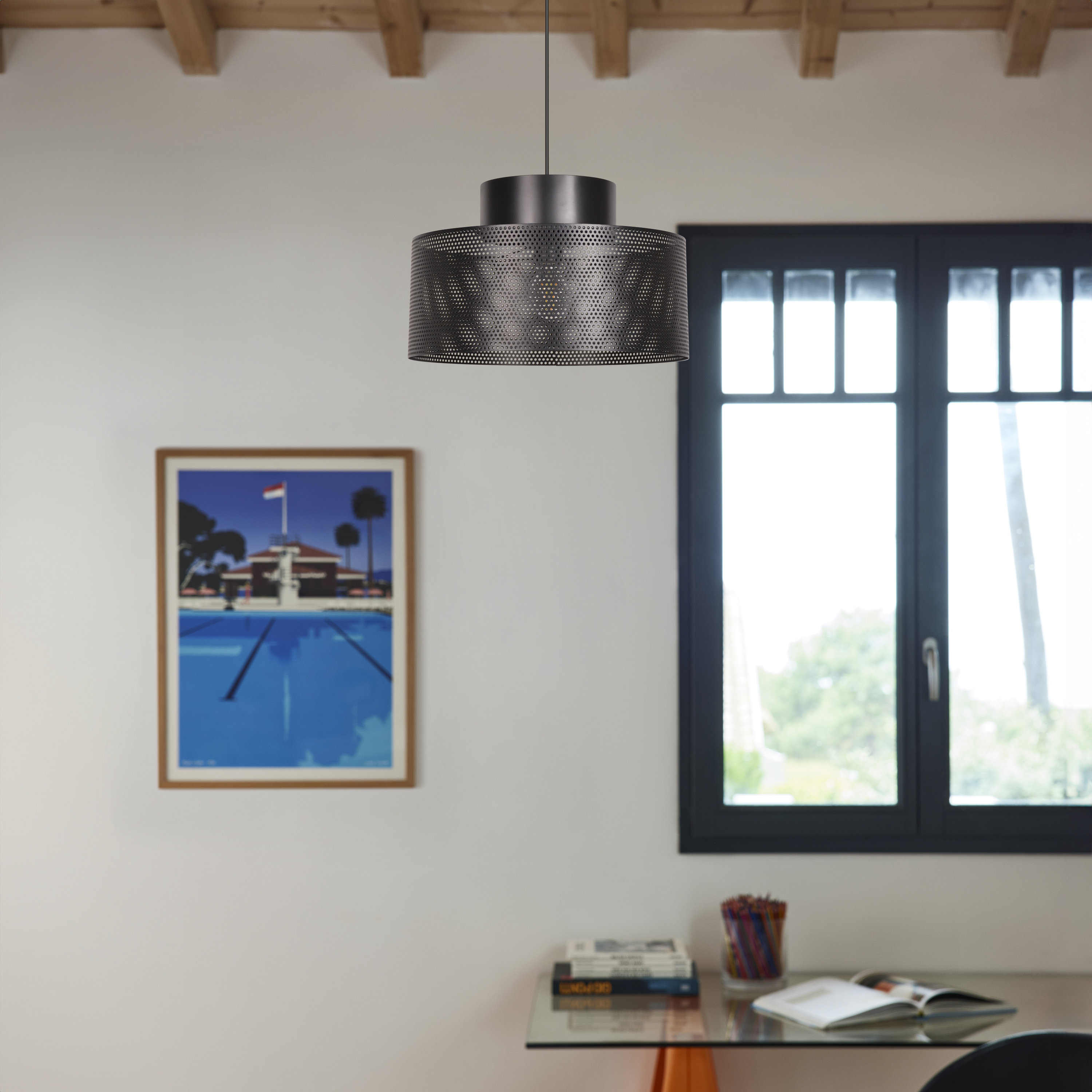 Lampa wisząca Carmid czarna E27  - 5