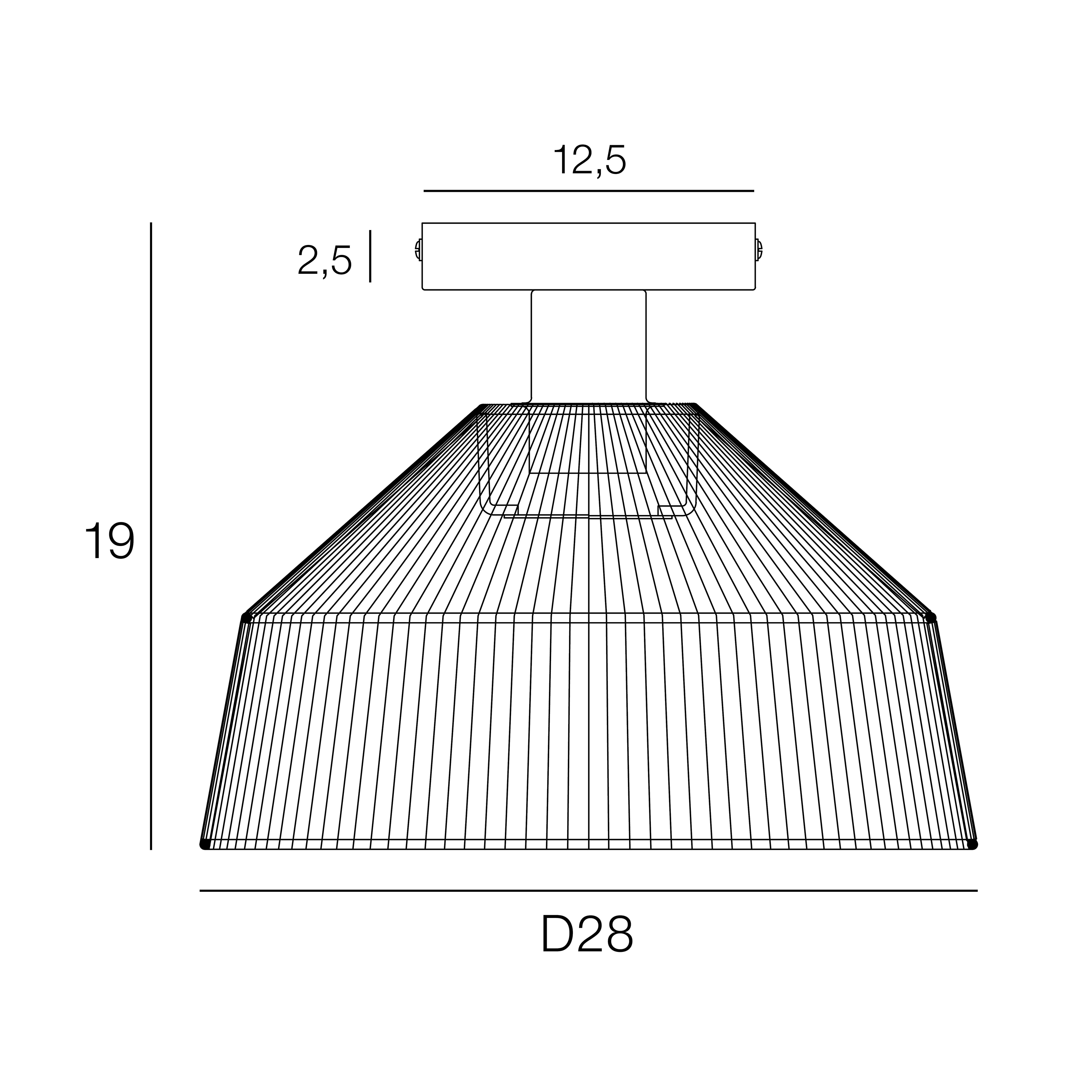 Plafonnier E27, corde, beige Mikona D.28 cm INSPIRE - 9