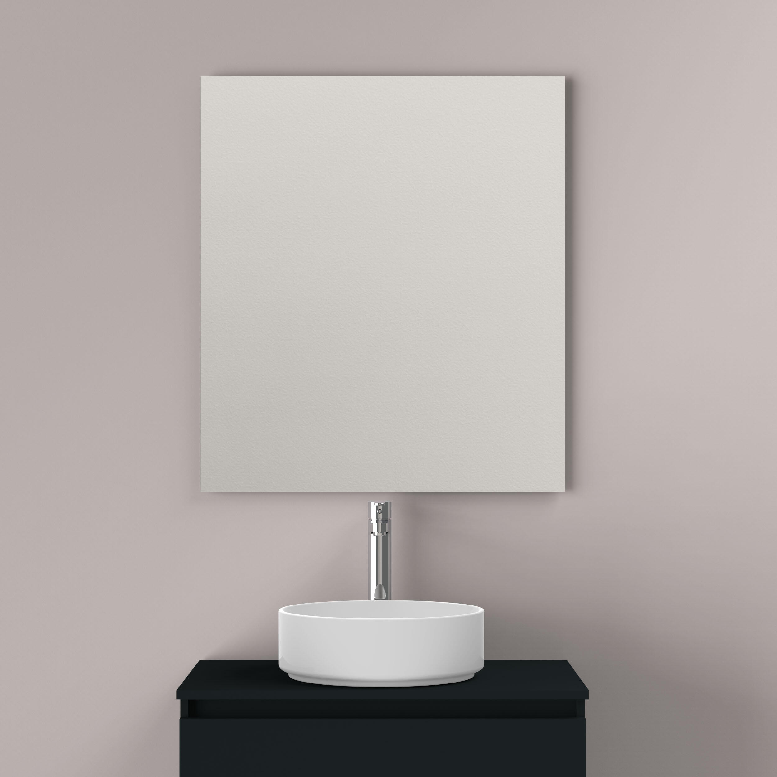 Espejo de baño luna lisa 70x80 cm sin marco