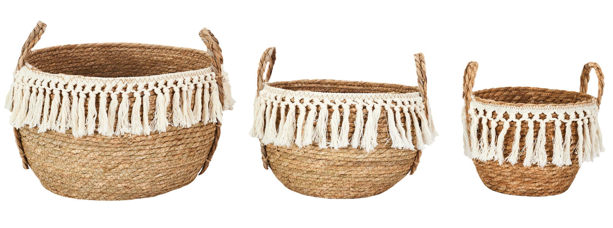 The Home Deco Factory  Juego De 3 Cestas Yute Para Almacenaje , Leroy Merlin