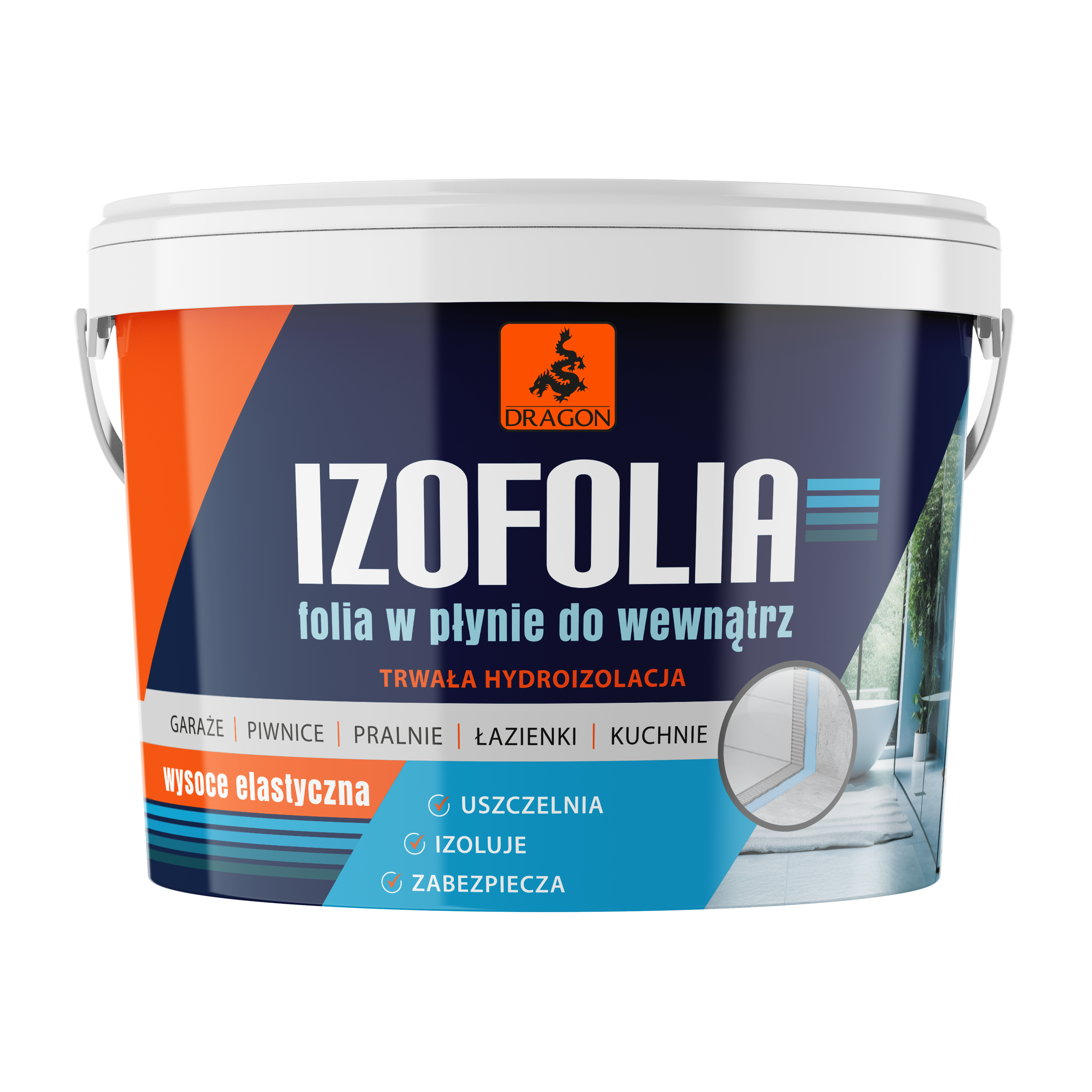 Folia uszczelniająca w płynie Izofolia wewnętrzna Dragon 15 kg