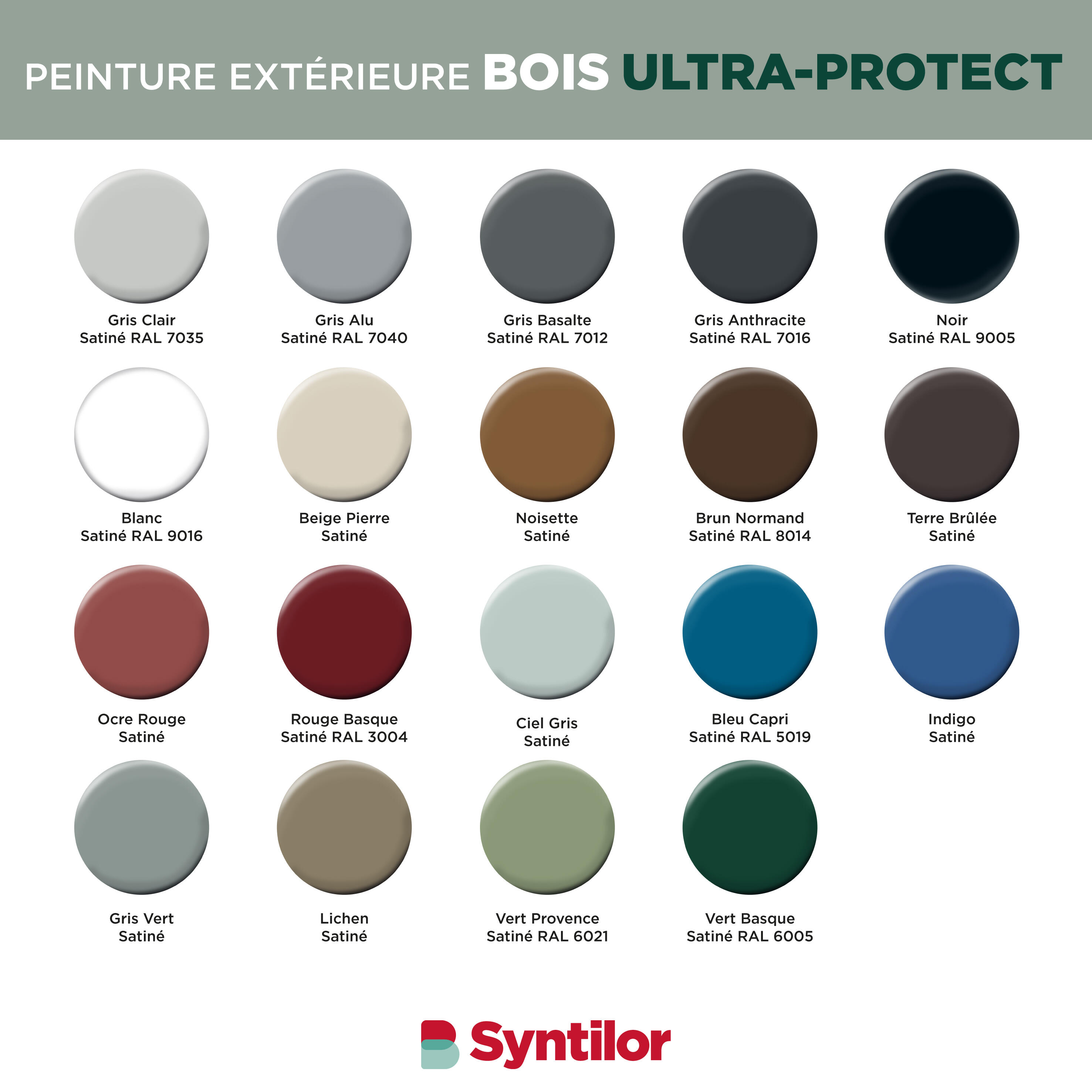 Peinture extérieure bois Ultra protect SYNTILOR blanc satiné 0.5l - 5