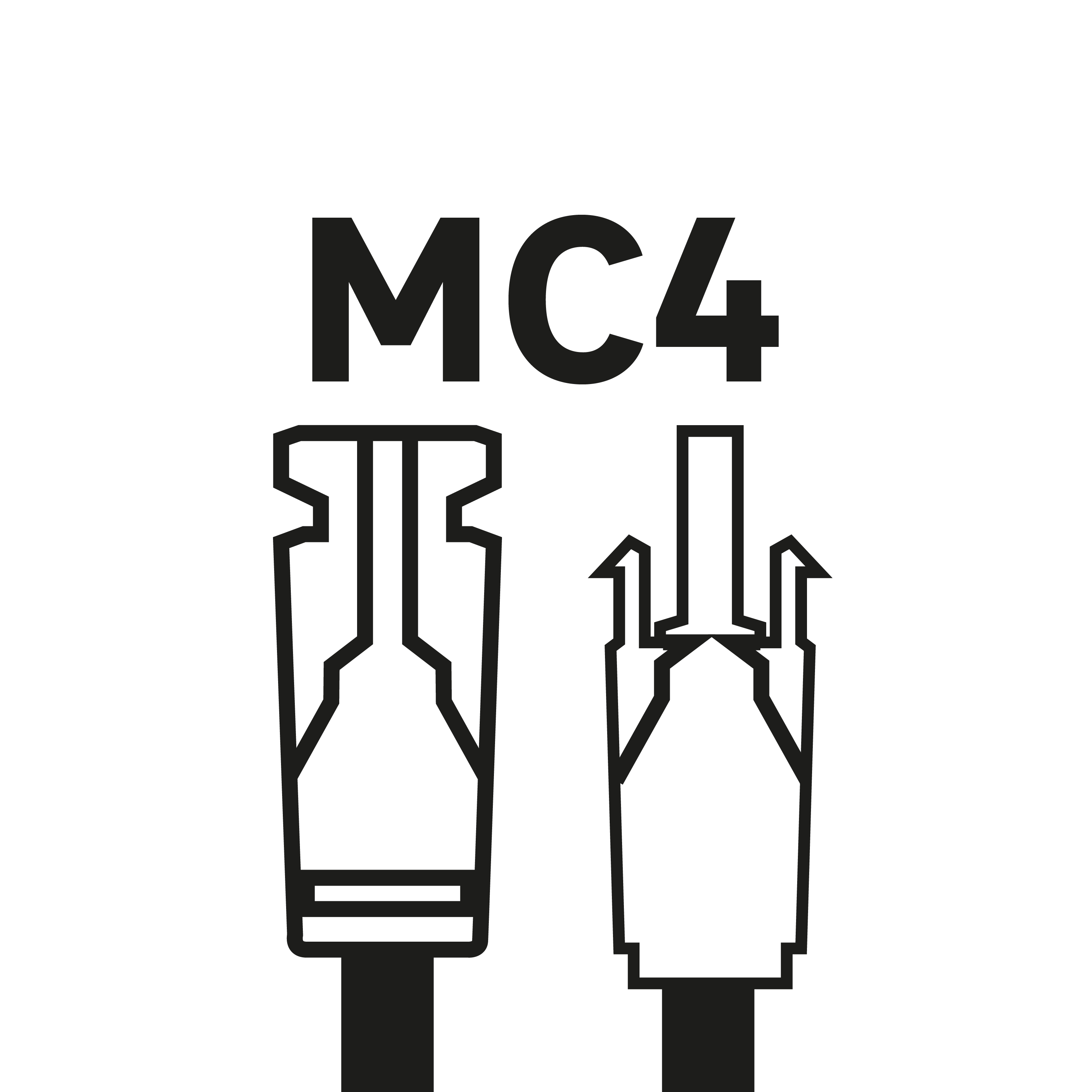 Câble d'extérieur mâle / femelle, MC4 1 m, IP68 - 7