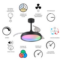 Ventilador De Techo Con Luz Retr ctil Silencioso DC Mantra Siberia ventilador-de-techo-con-luz-retr-ctil-silencioso-dc-mantra-siberia