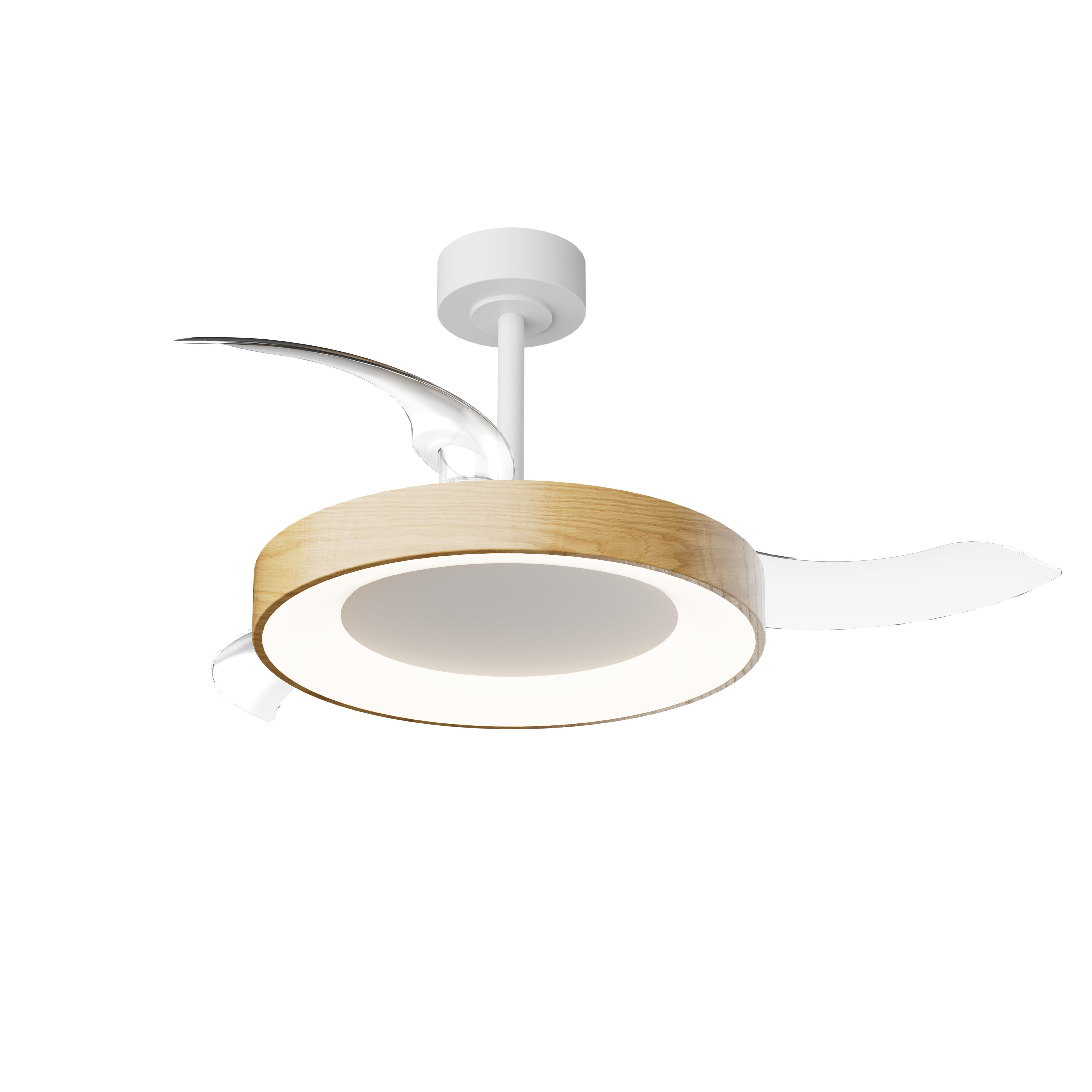 Ventilador de techo con luz silencioso DC 30W con mando ø106 cm Niseko MANTRA marrón luz CCT 3 aspas retráctiles tipo lámpara| 8 velocidades| modo verano/invierno| brisa| recomendado de 13 a 20m² - 3