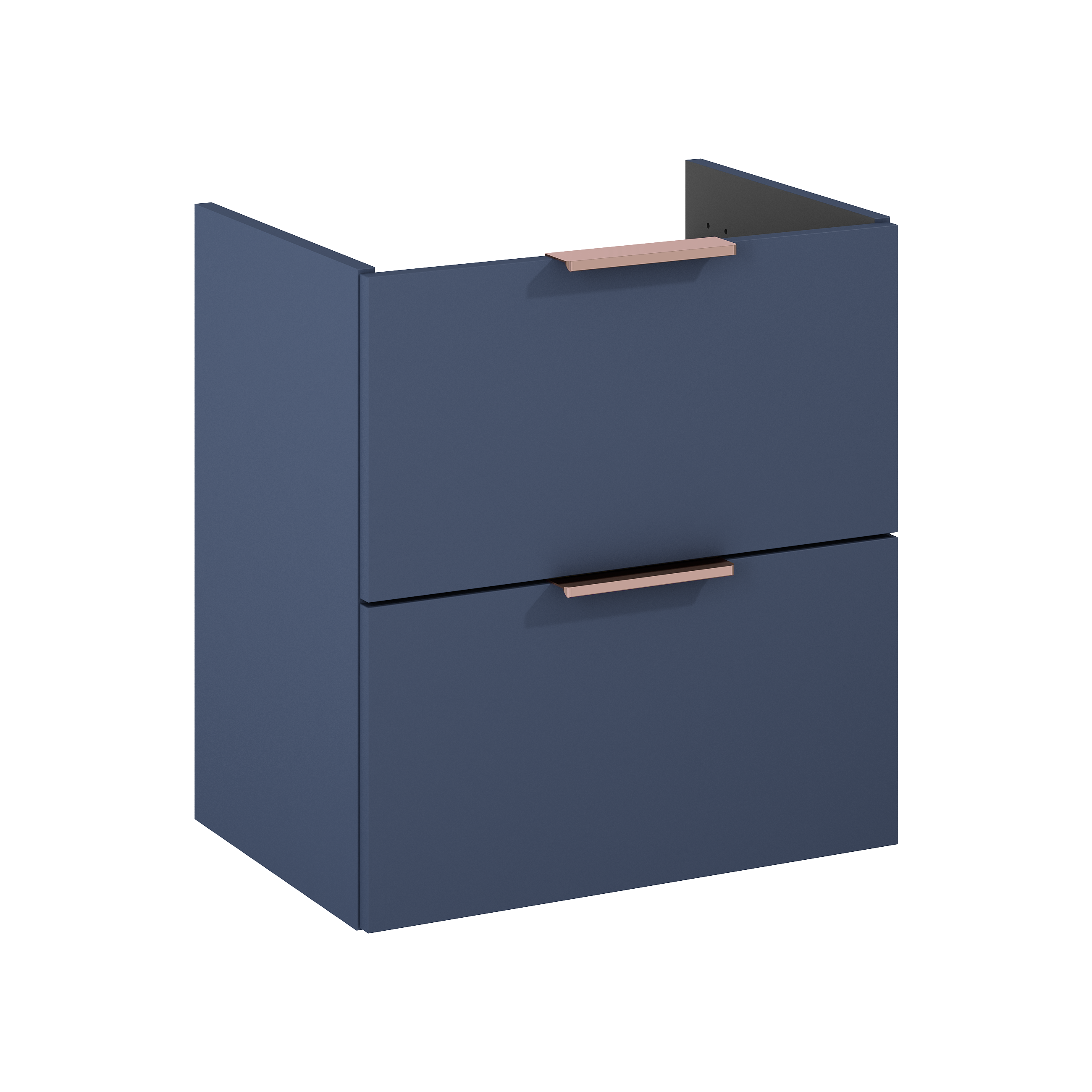 Szafka pod umywalkę wisząca Katalonia 50x34.4x53 cm granatowa Sensea