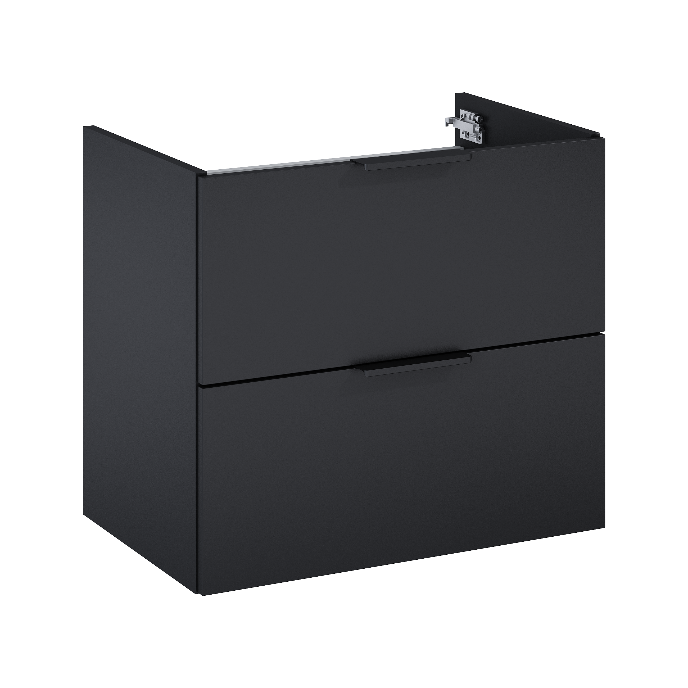 Szafka pod umywalkę wisząca Katalonia 50x34.4x53 cm czarna Sensea