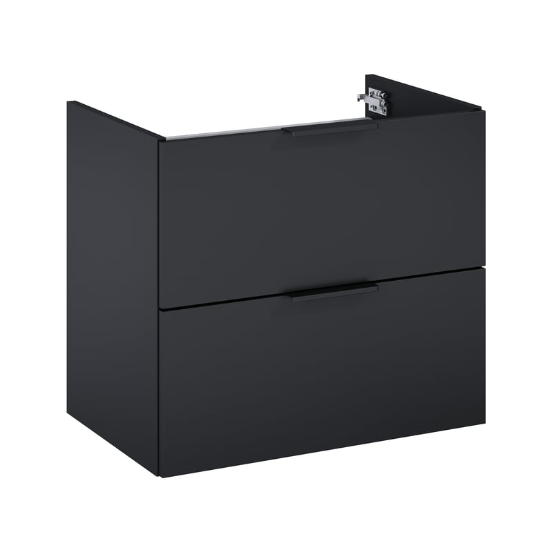 Szafka pod umywalkę wisząca Katalonia 50x34.4x53 cm czarna Sensea