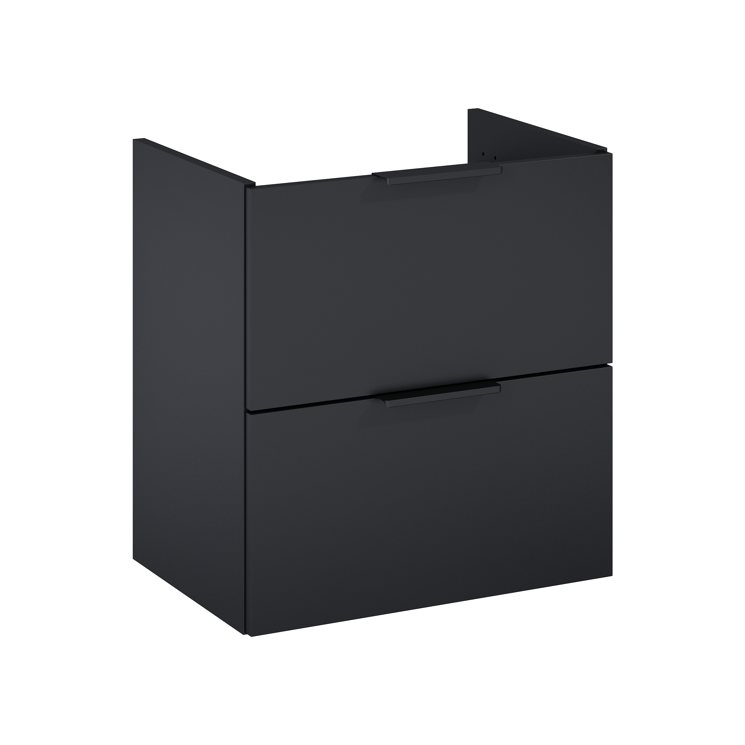 Szafka pod umywalkę wisząca Katalonia 60x38.4x53 cm czarna Sensea