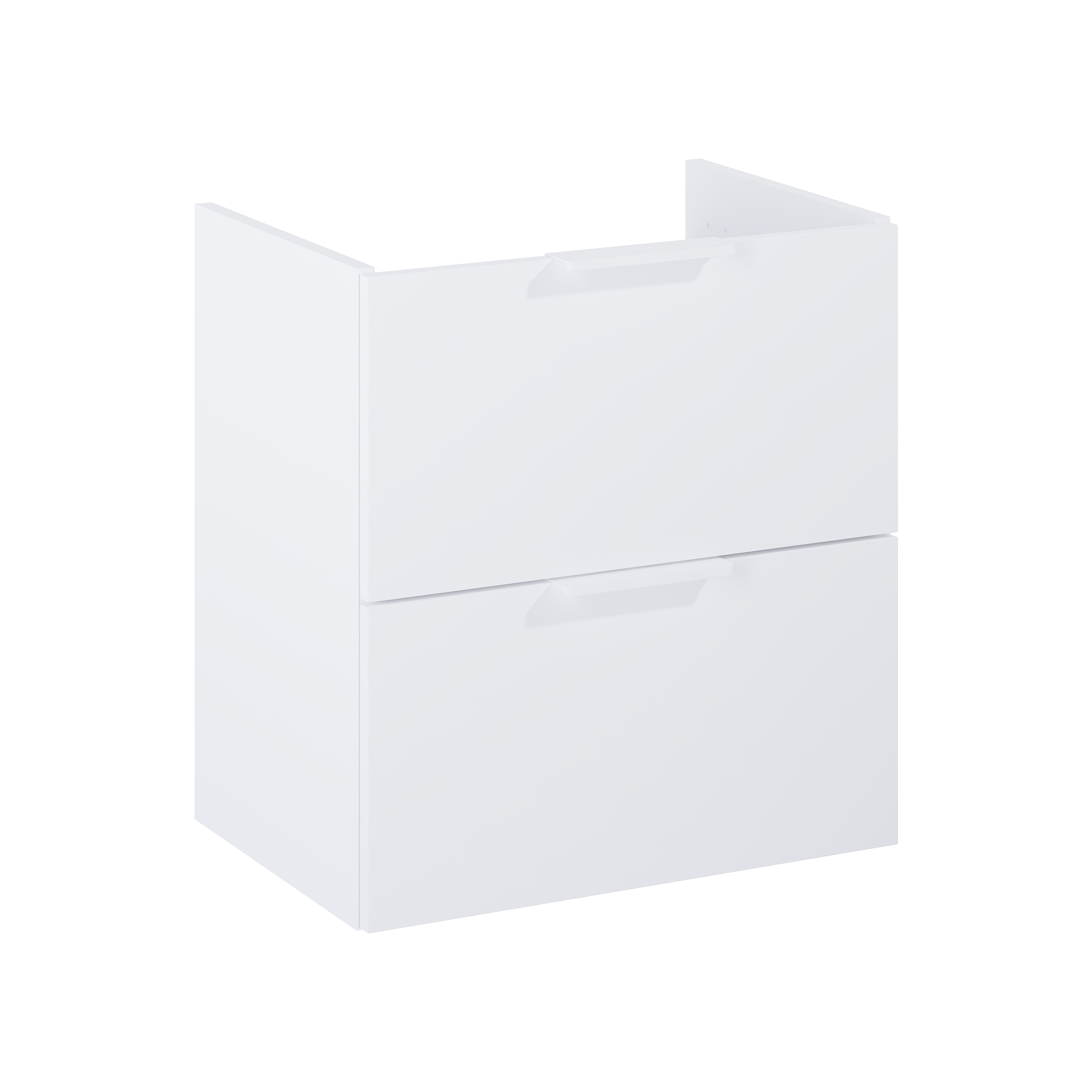 Szafka pod umywalkę wisząca Katalonia 50x34.4x53 cm biała Sensea