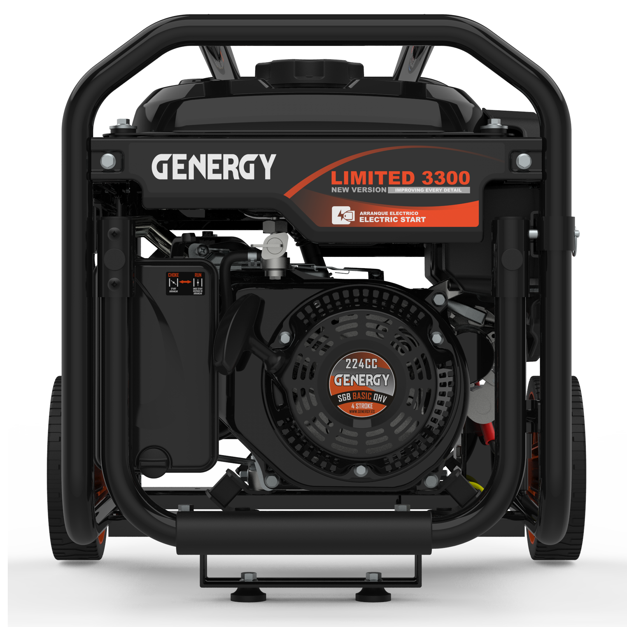 Gerador a gasolina de arranque elétrico 3000 W AVR Genergy Limited 3000 - 3
