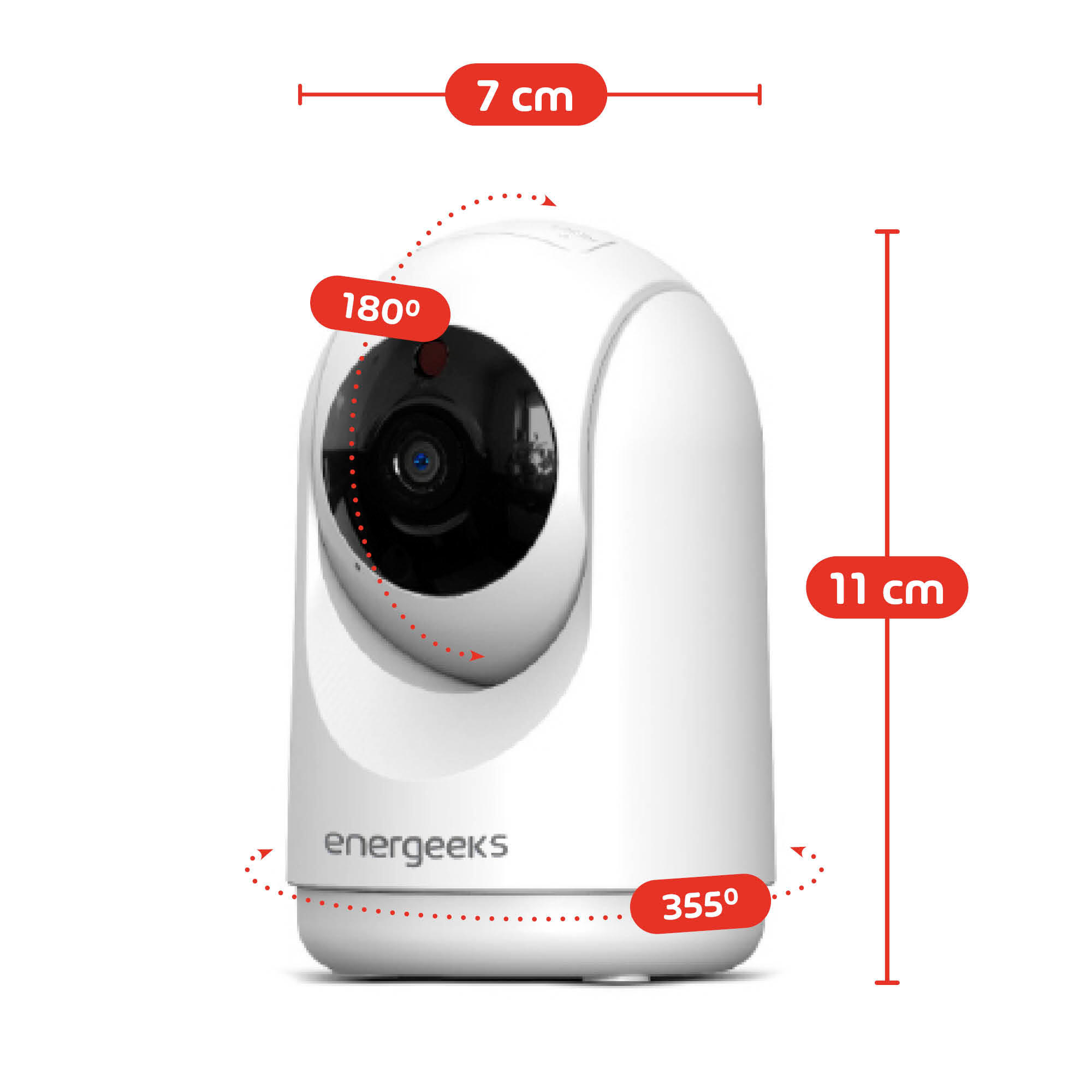 Cámara de vigilancia Wifi DUAL 2,4+5Ghz interior motorizada 3MP Sentinel III - 3
