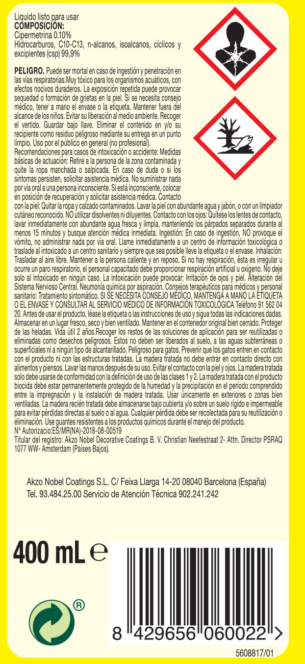 TRATAMIENTO ANTICARCOMAS XYLAZEL SPRAY 400 ML - 3