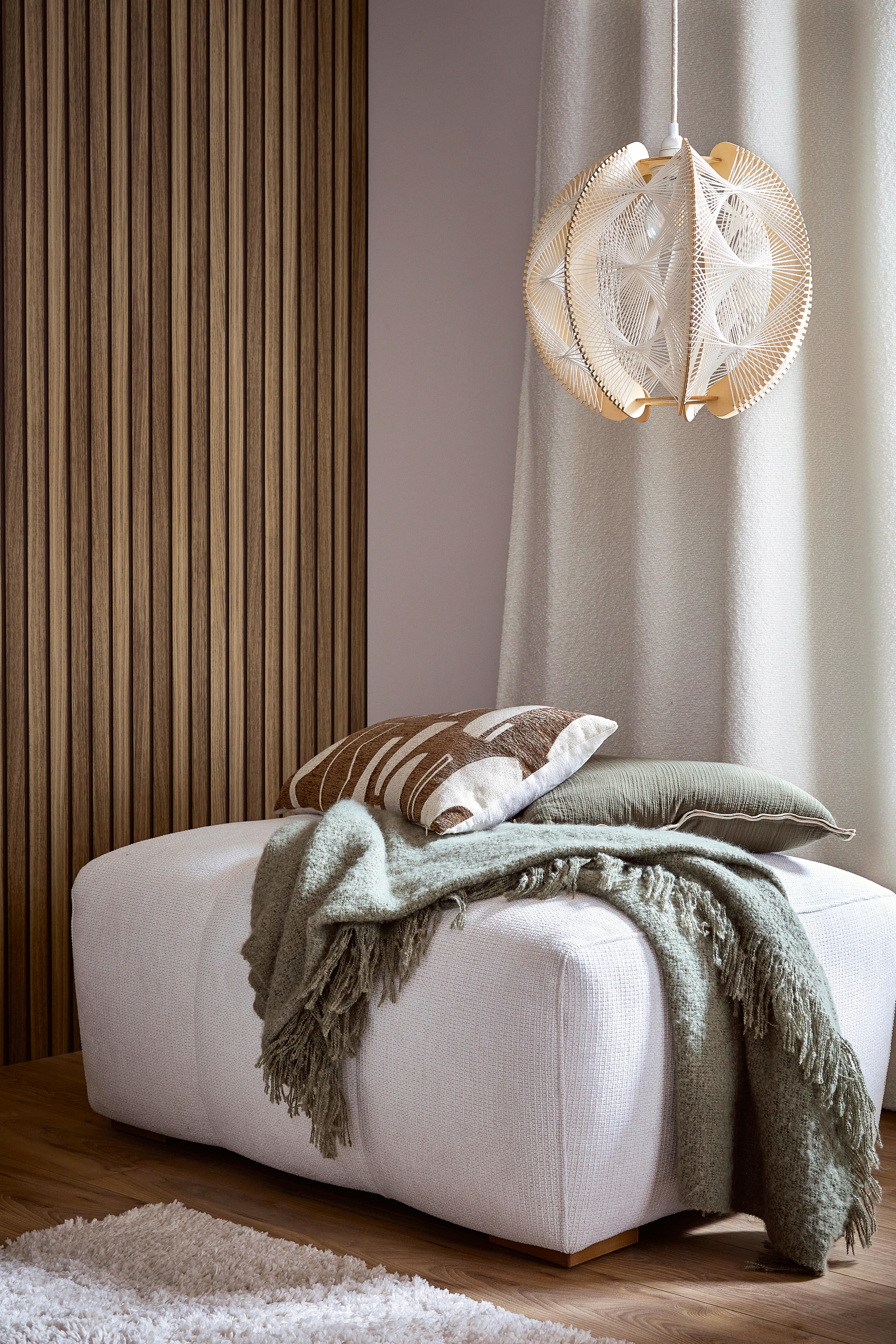 Plaid Perfia, vert l.130 x L.170 cm INSPIRE - 5