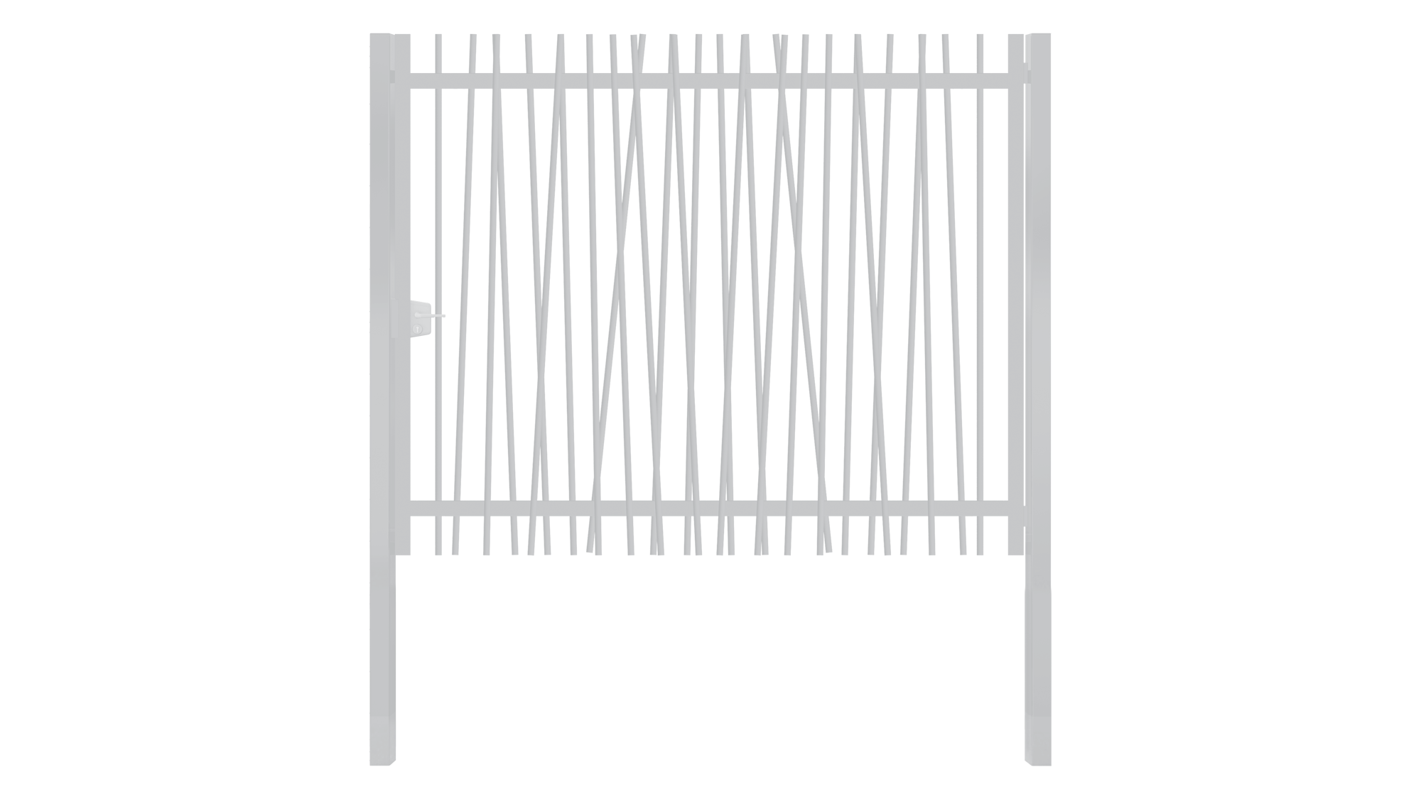 Puerta batiente mrt de acero blanco 100x100 cm