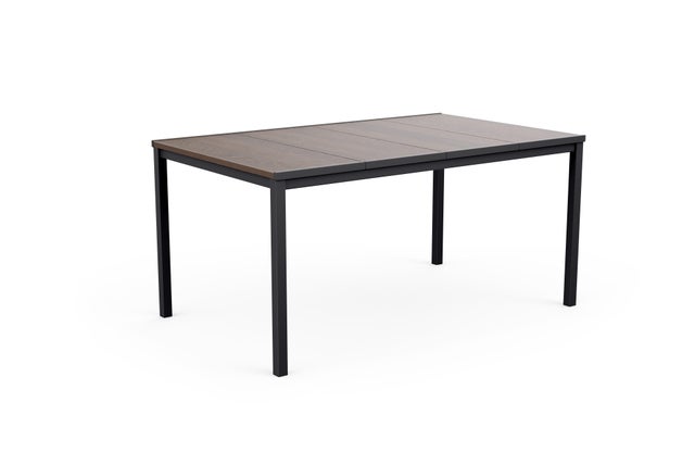 Mesa de refeição de metal com tampo em resina efeito madeira 160x95 cm Keter Porto