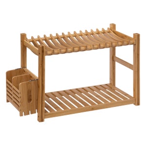 Organizzatore Per Coperchi E Pentole Con 10 Scomparti Regolabili - Portaoggetti In Ferro Per Cassetti E Armadi Cucina, Antiscivolo (18x18x30 Cm)