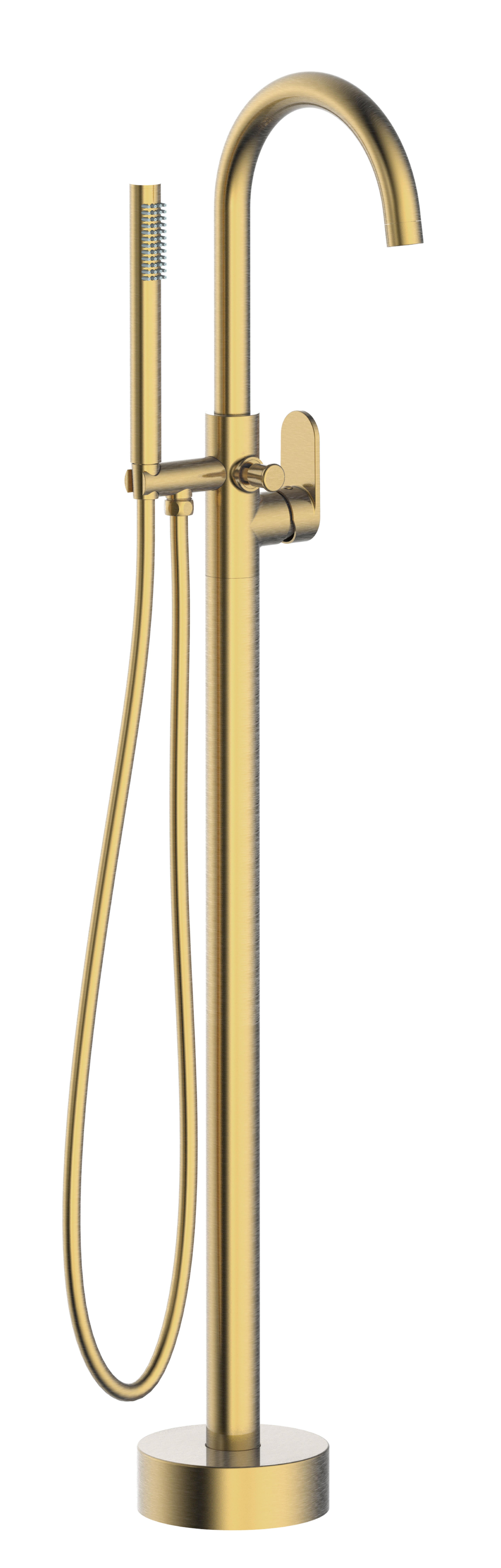 Grifo de pie para bañera essebagno charm oro