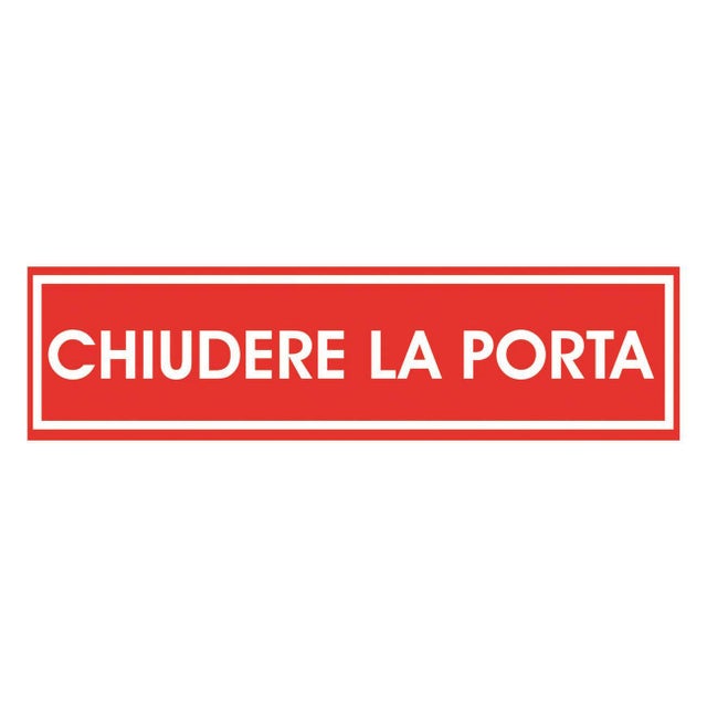 Vsafety - Cartello in plastica rigida che si illumina al buio questa porta deve essere mantenuta chiusa, 100 mm x 150 mm