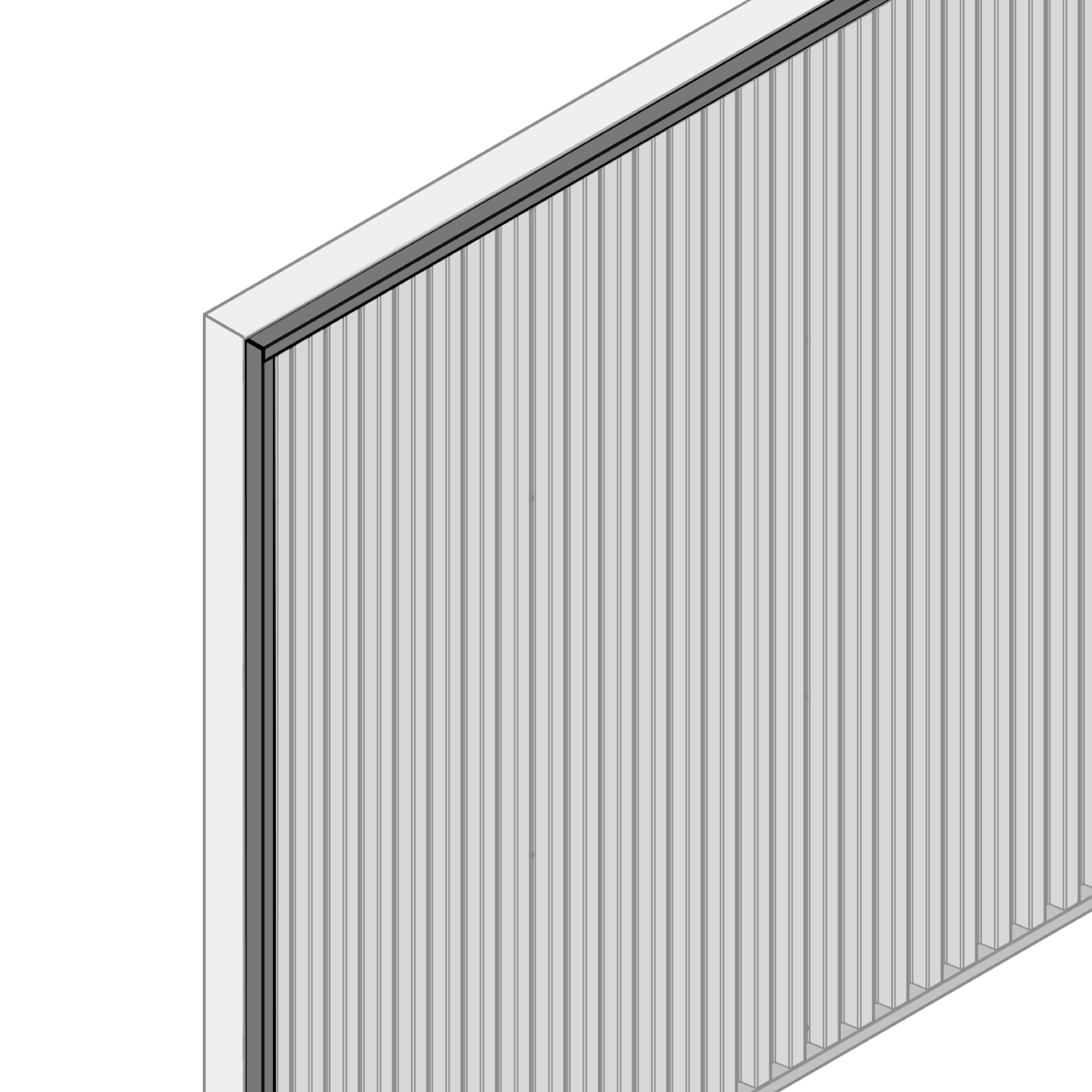 Profil multifonction pour bardage acier 80x25 PROFIL ACIER FRANCE noir 2.5 m - 4