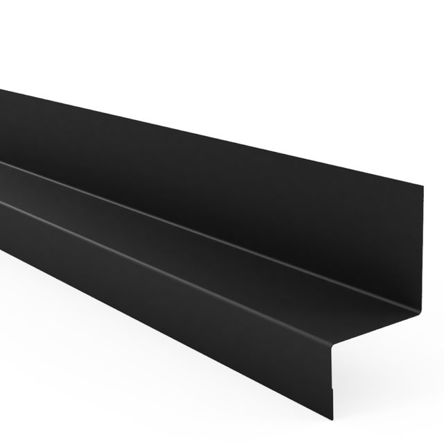 Bavette de finition acier PROFIL ACIER FRANCE noire 2.5 m