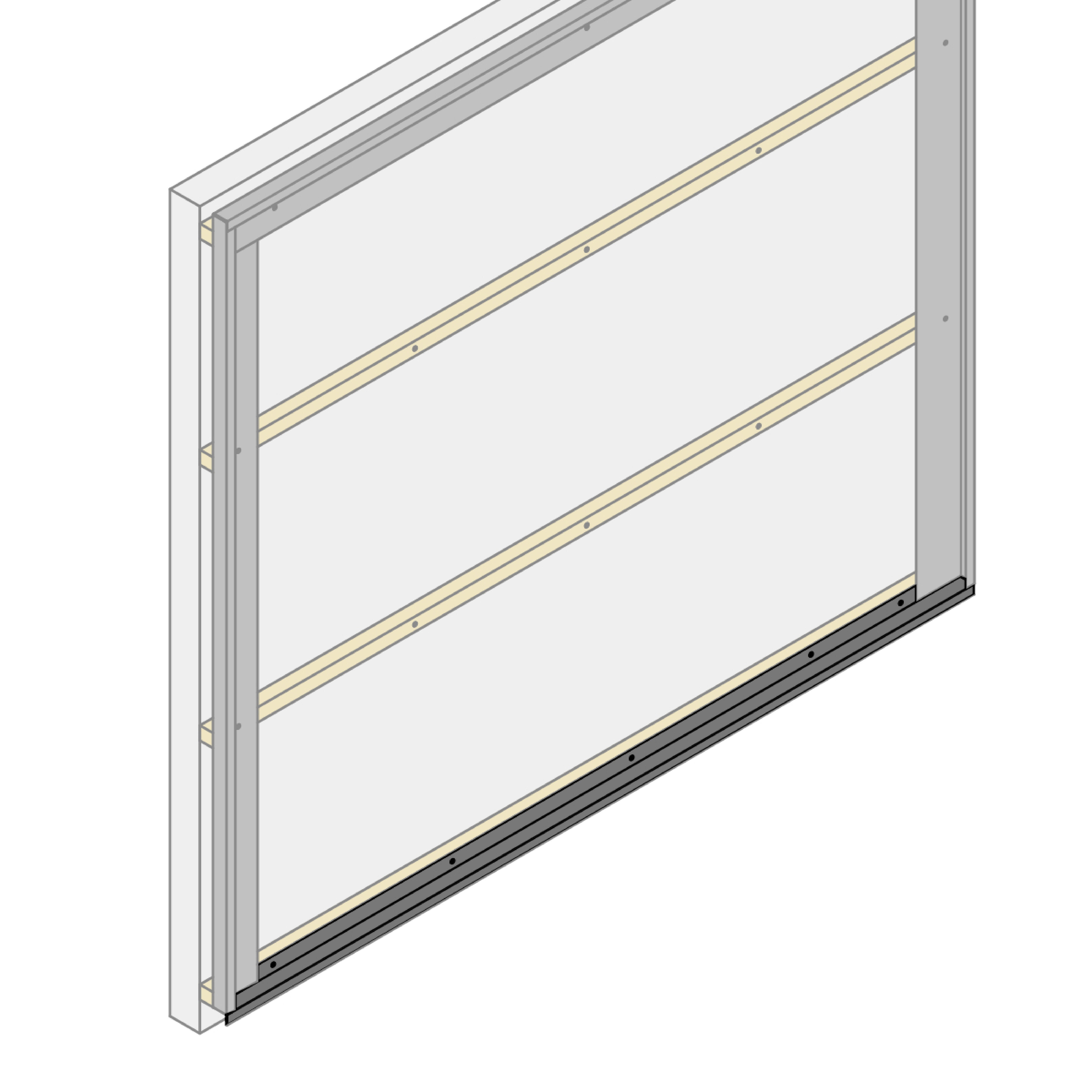 Bavette de finition acier PROFIL ACIER FRANCE noire 2.5 m - 5
