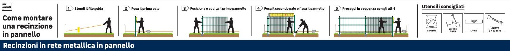 Palo tondo in acciaio FERRO BULLONI Medium verde H 110 cm - 2