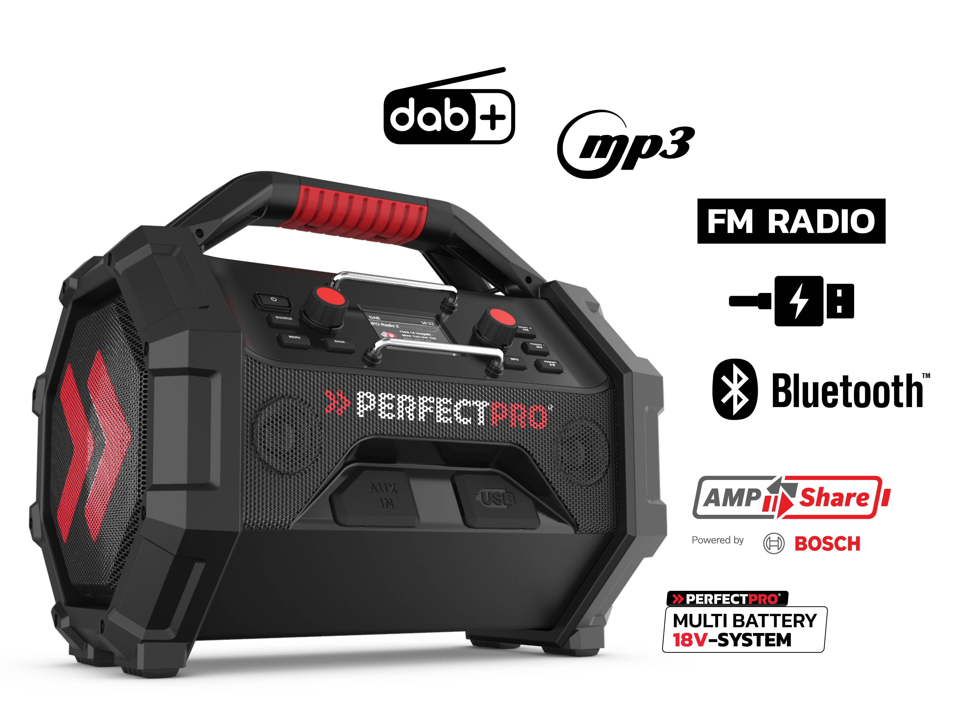Radio de chantier rocktagon 18v - 2