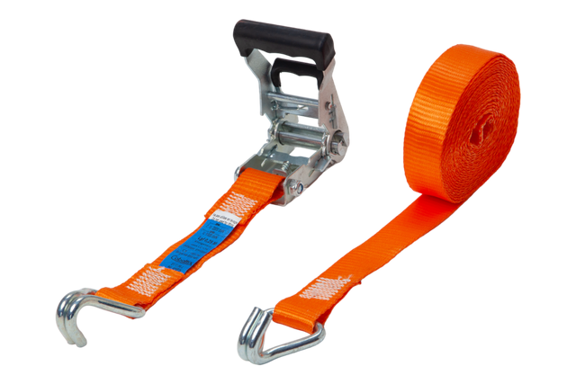 Sangle d'arrimage à cliquet Long. 6 m orange - COBALTIX