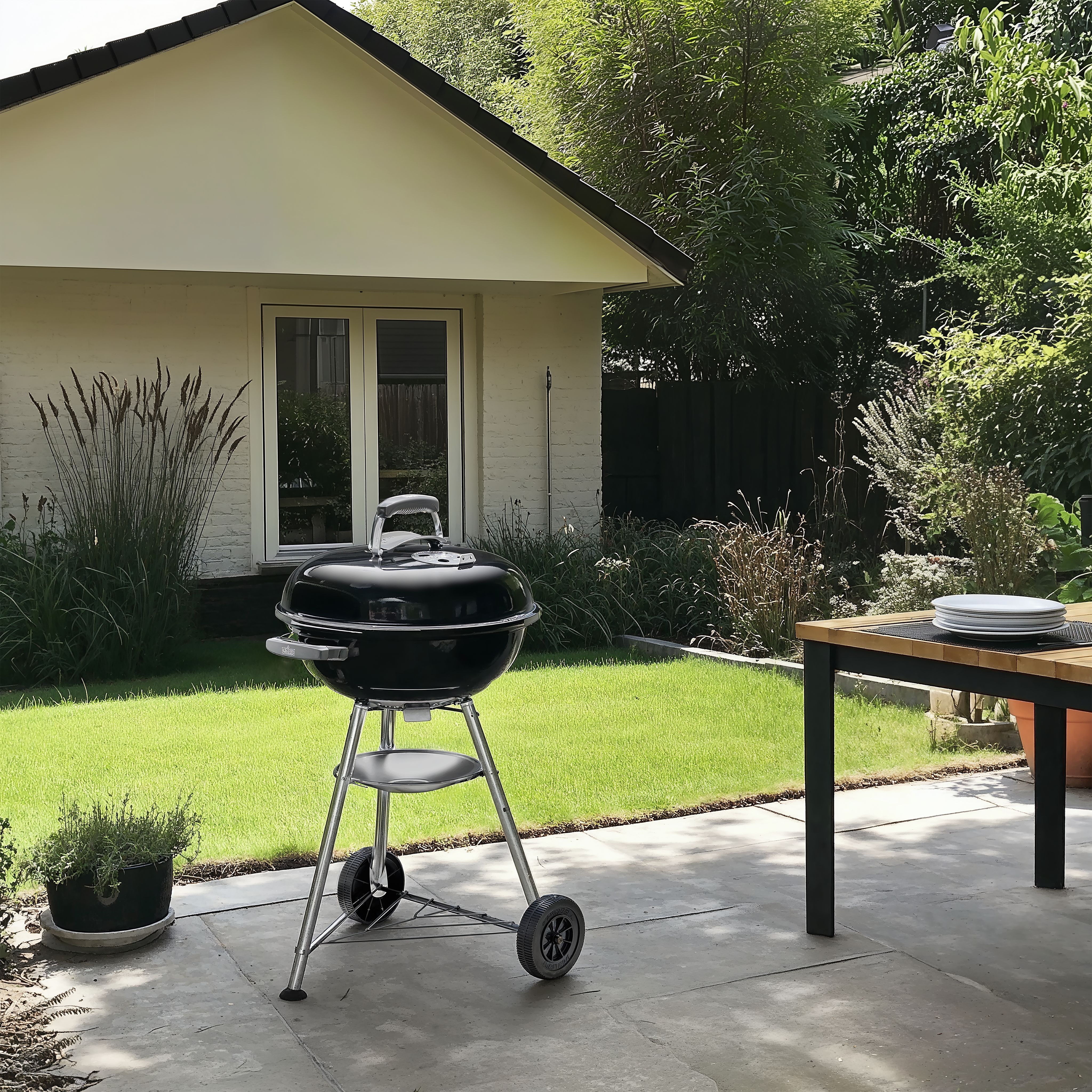 Barbecue a carvão Weber Compact Kettle ⌀47 cm + briquetes carvão 3 kg - 5