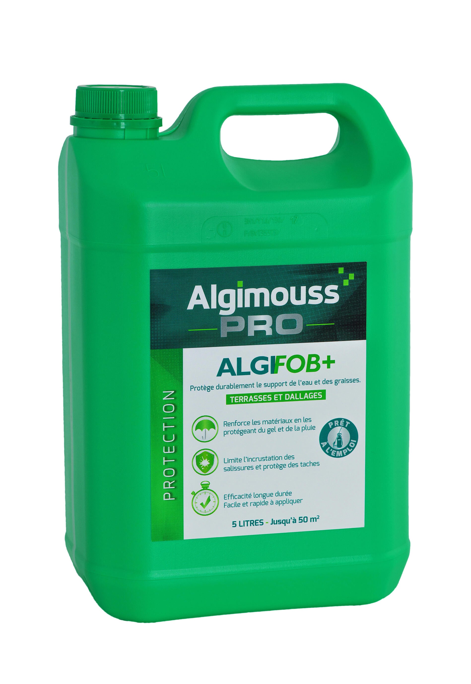 Imperméabilisant eau + graisse terrasses et dallages 5 L Algifob + - ALGIMOUSS - 2