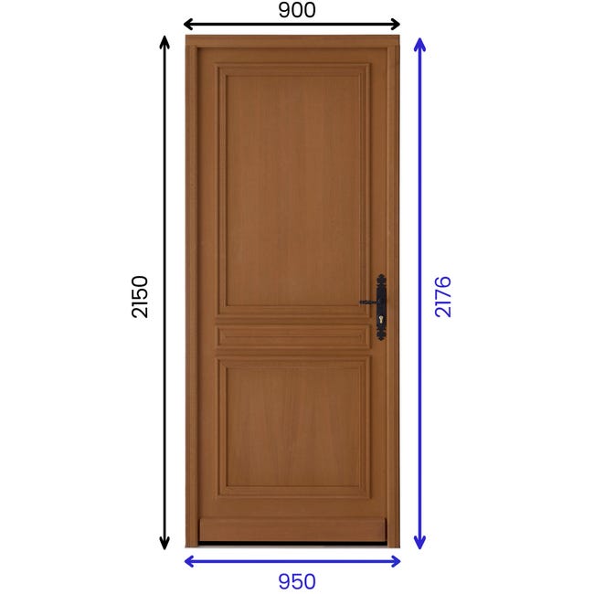 Porte d'entrée BOIS en Chêne modèle ELIOR - CID Porte d'entrée BOIS en Chêne modèle ELIOR - CID