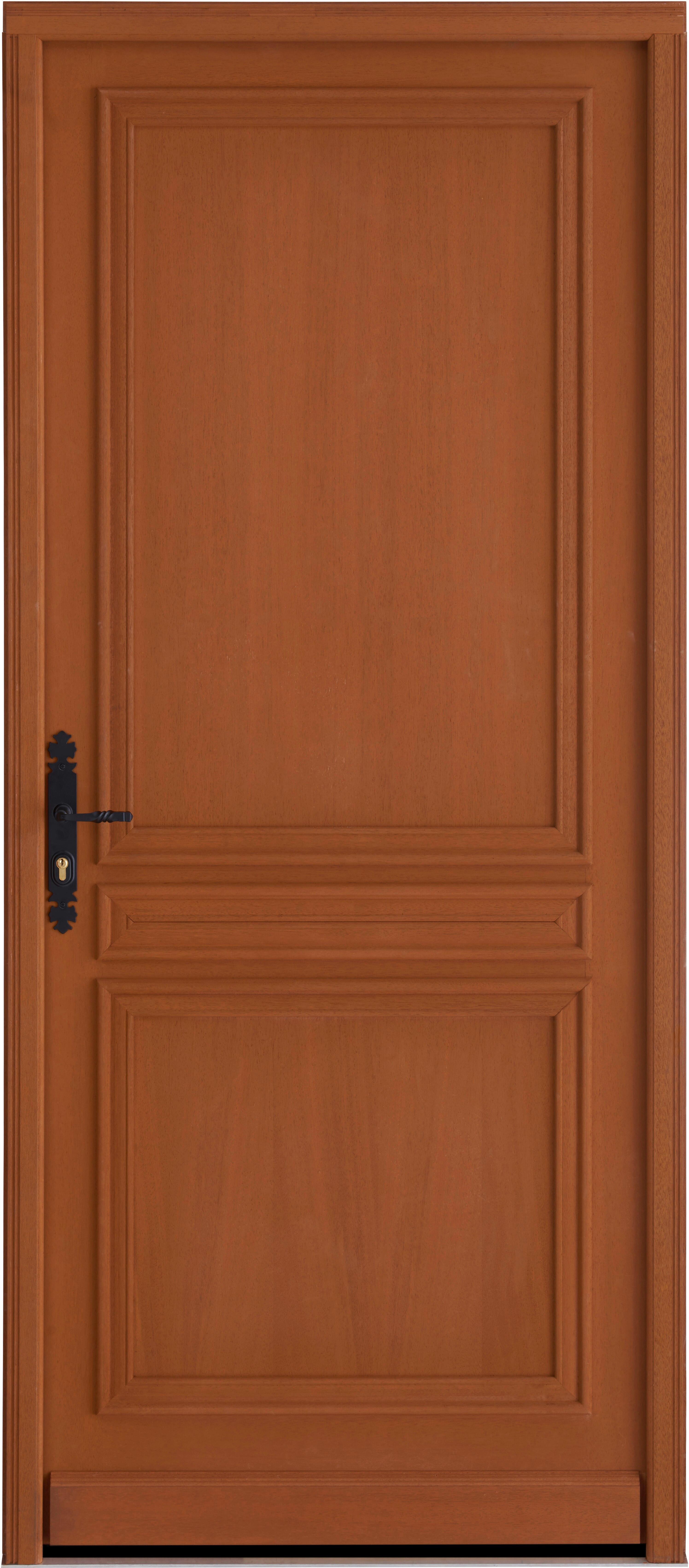 Porte d'entrée en bois poussant droit H.215 x l.90 cm Zola - GAM - 2