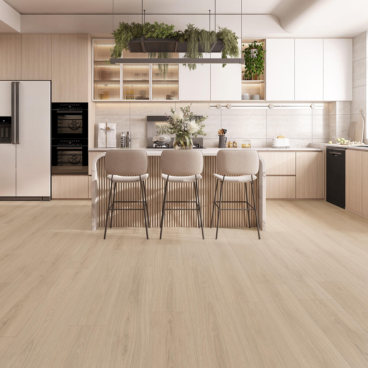 Pavimento SPC effetto legno naturale Sp 5 mm con sottopavimento integrato CLASSEN Nuva Clean 2.538 m² - 2