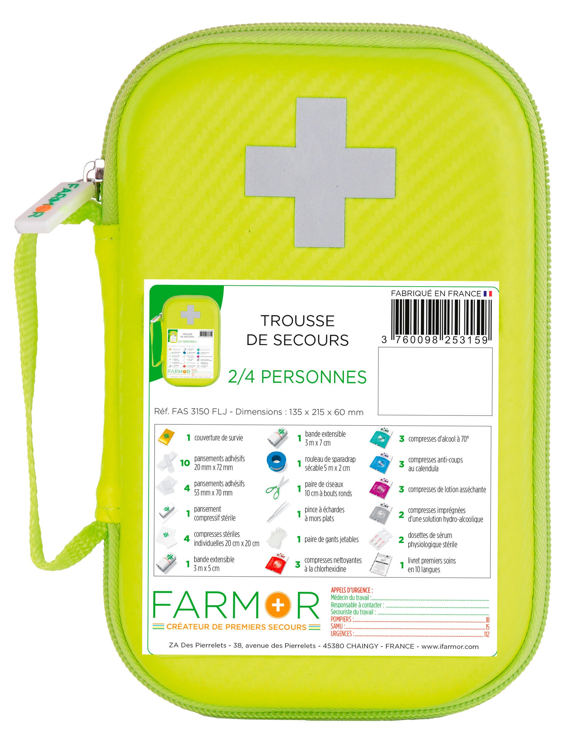Trousse de secours multirisques 2/4 personnes - FARMOR - 2