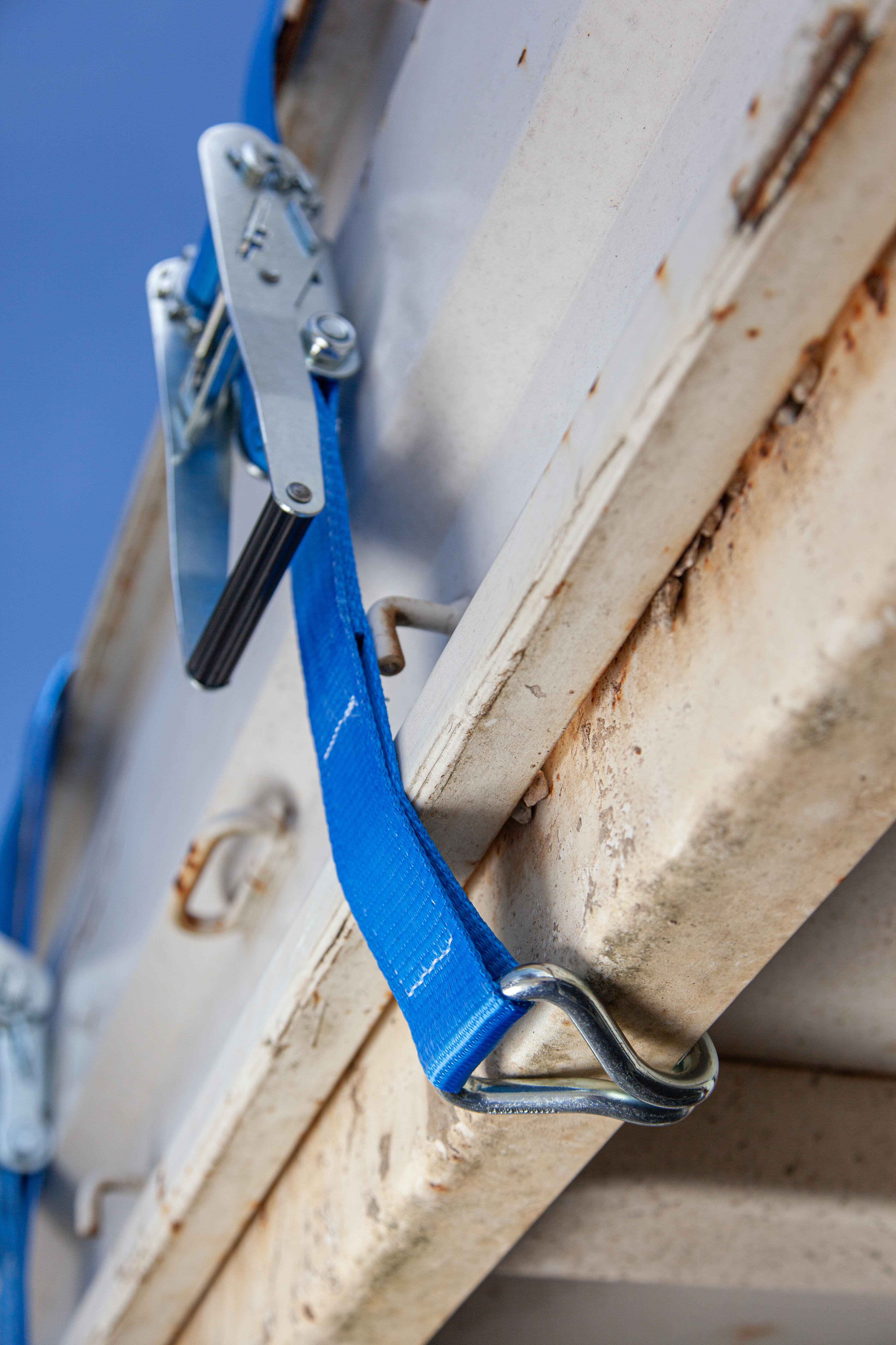 Sangle d'arrimage à cliquet Long. 6 m bleue - COBALTIX - 2