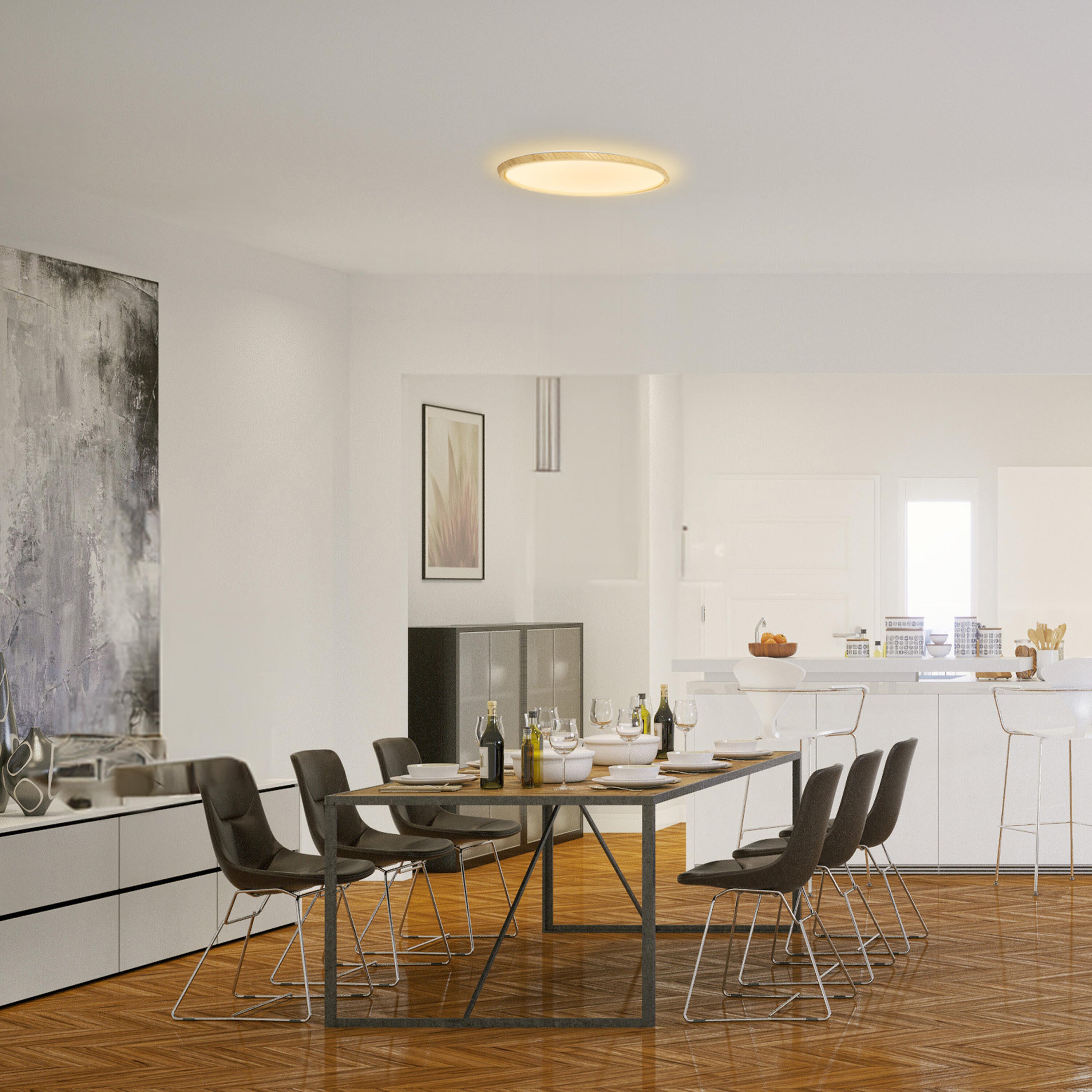 Plafon Montellano drewno śr. 38.9 cm LED Inspire - 8