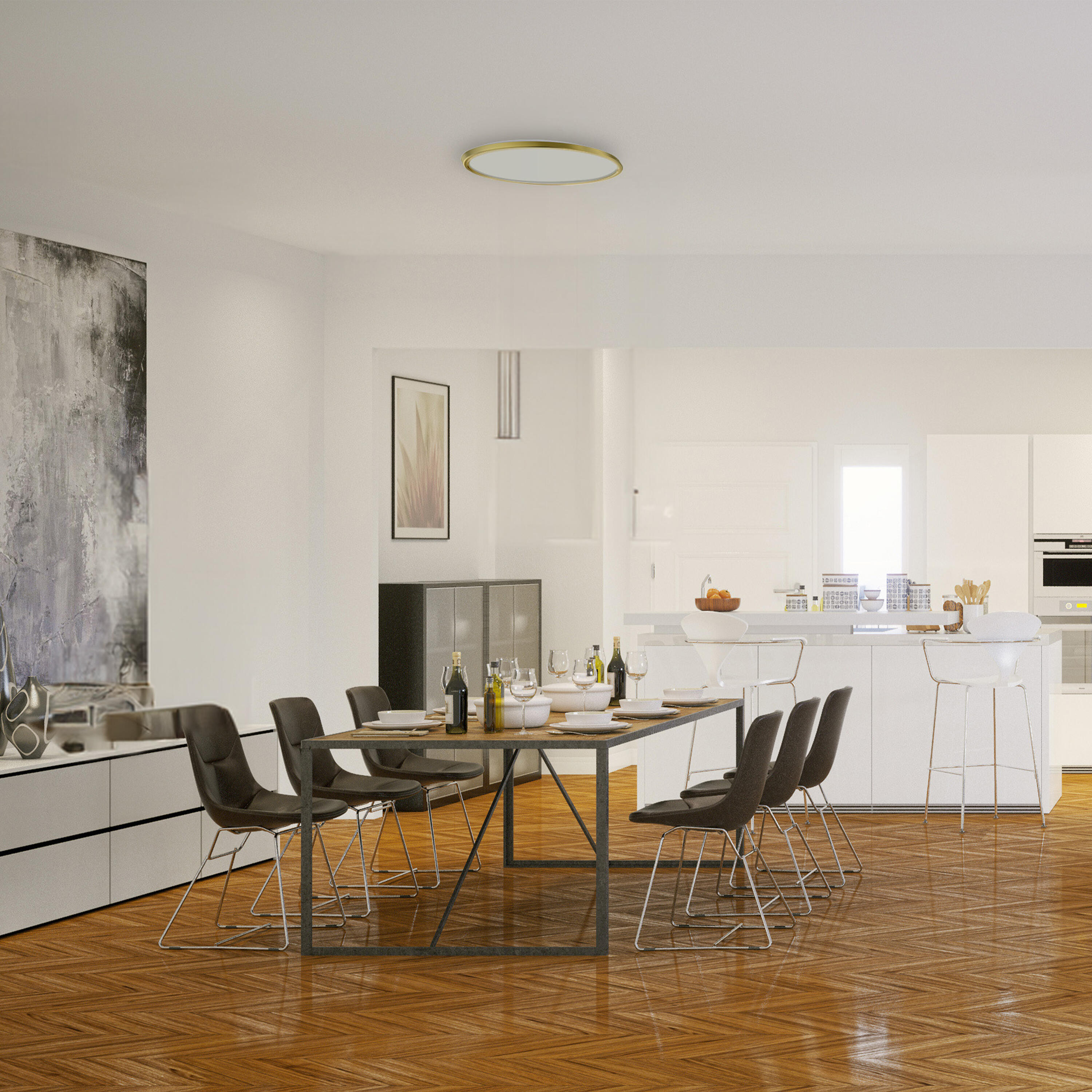 Plafon Montellano złoty śr. 38.9 cm LED Inspire - 9