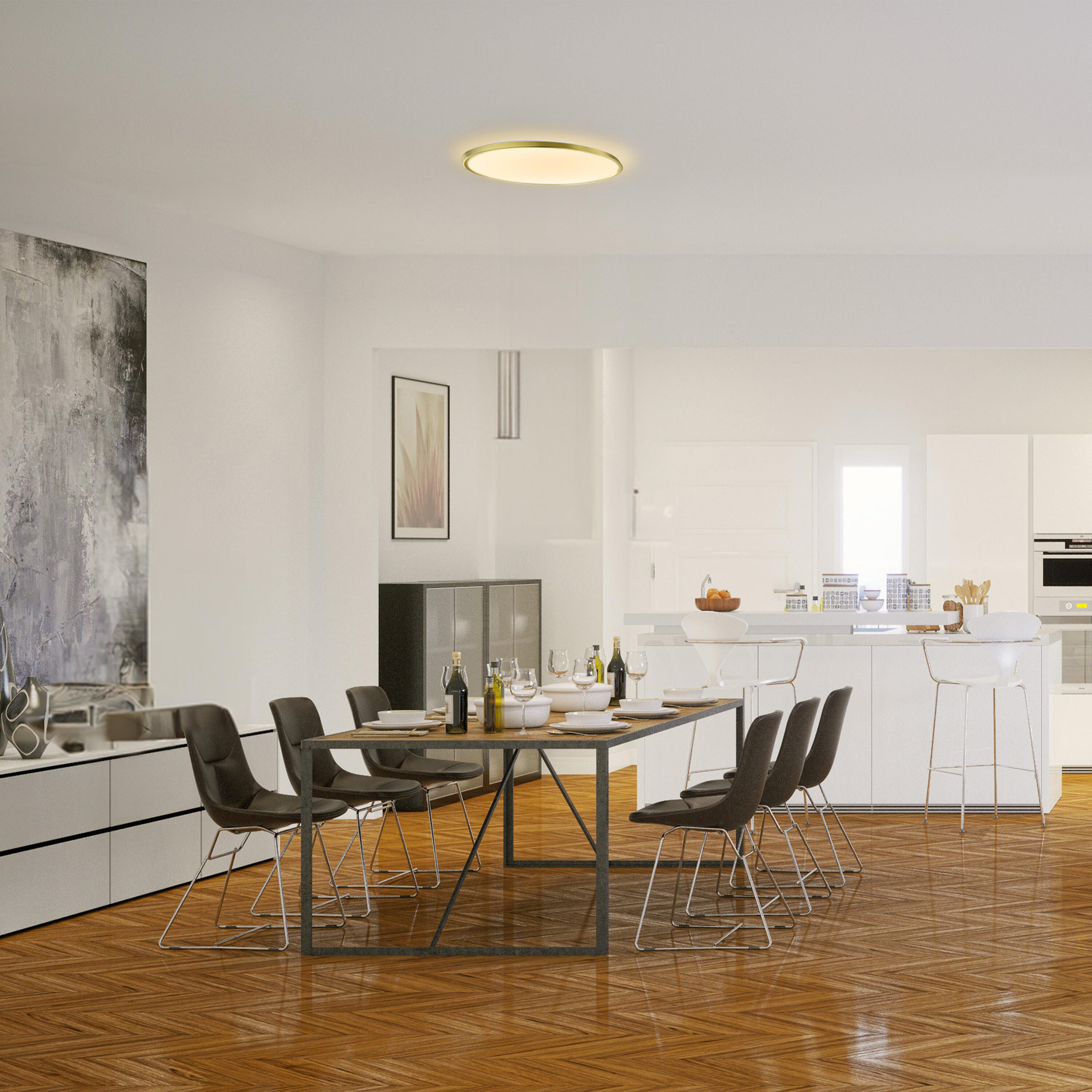 Plafon Montellano złoty śr. 38.9 cm LED Inspire - 7