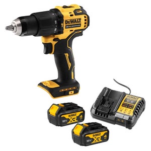 DeWALT Outillage - Perceuse à Percussion Sans Fil 18V, 1 Batterie 8 0 Ah Xr Chargeur Dcd1007ww1t