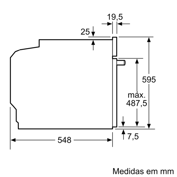 Forno multifunções 71L 59.4x54.8x59.5 cm preto Bosch HBA514S3 - 12