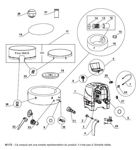 Pure spa gonflable INTEX Blue Navy rond 4 places - 12