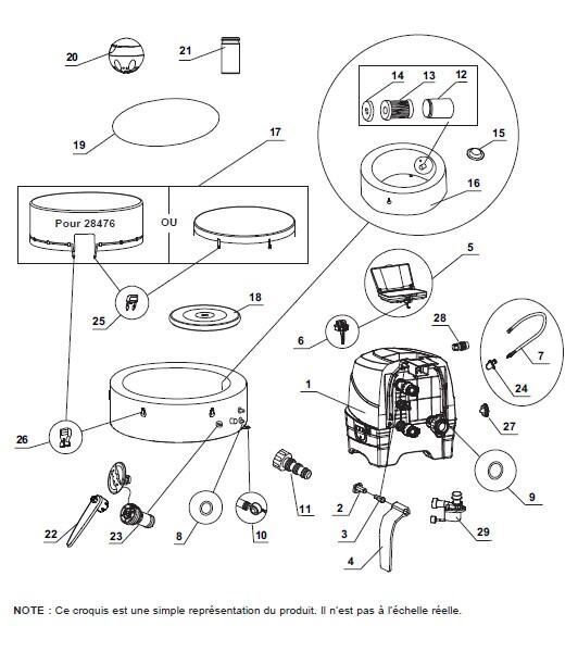 Pure spa gonflable INTEX Sahara rond 4 places - 13