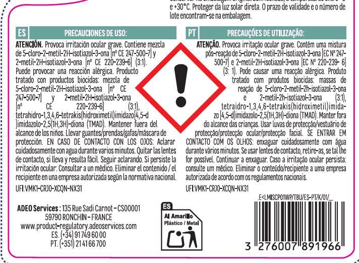 Detergente lava tudo profissional perfumado 1 L Impact - 5